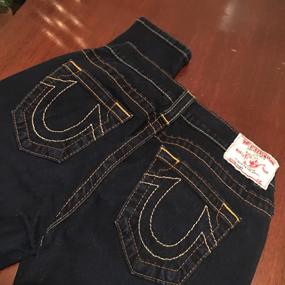 True Religion super skinny dark wash jeans